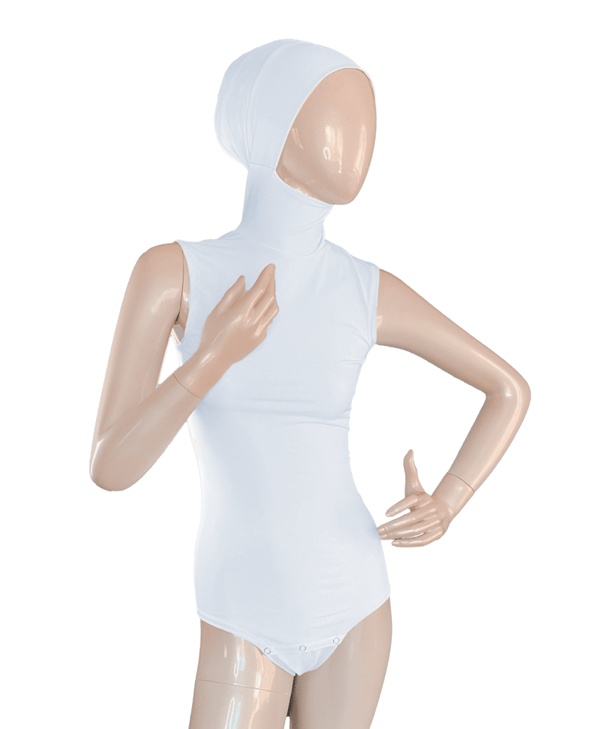 RUUQ Amirabody Hijab Bodysuit Sleeveless - White