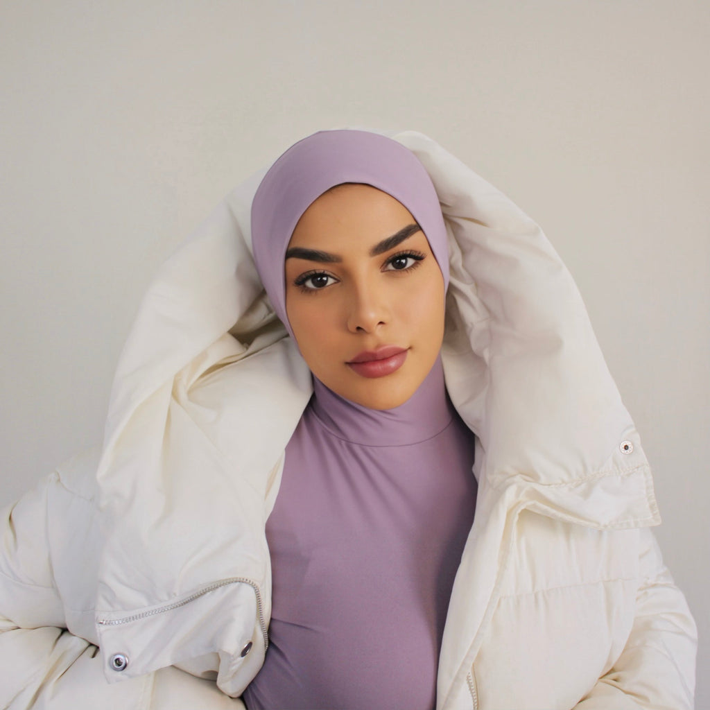 RUUQ Hijab Bodysuit RUUQ Bodysuit Sleeveless with Hijab Cap - Violet Mink