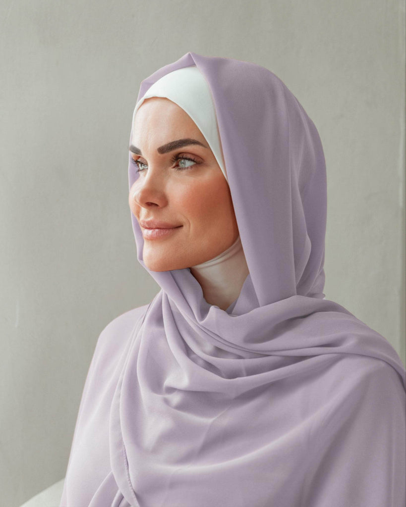 RUUQ Chiffon Chiffon Hijab - Grey Lilac 15585442 CH-GL