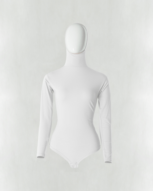 White Ruuq Hijab Bodysuit