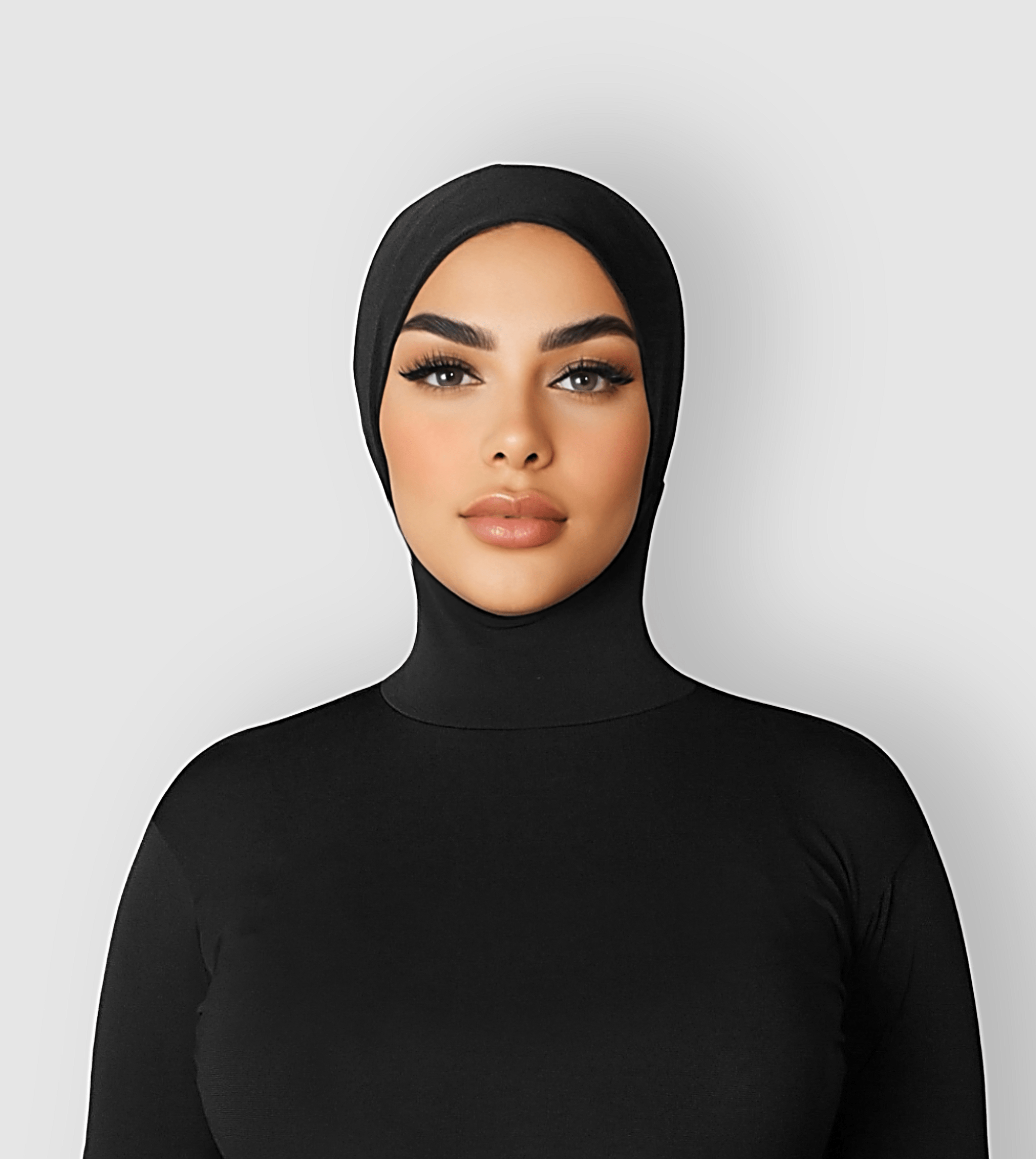 何でも揃う Bodysuit RUUQ Long Ruuq – Black - Cap Hijab with Sleeve 帽子