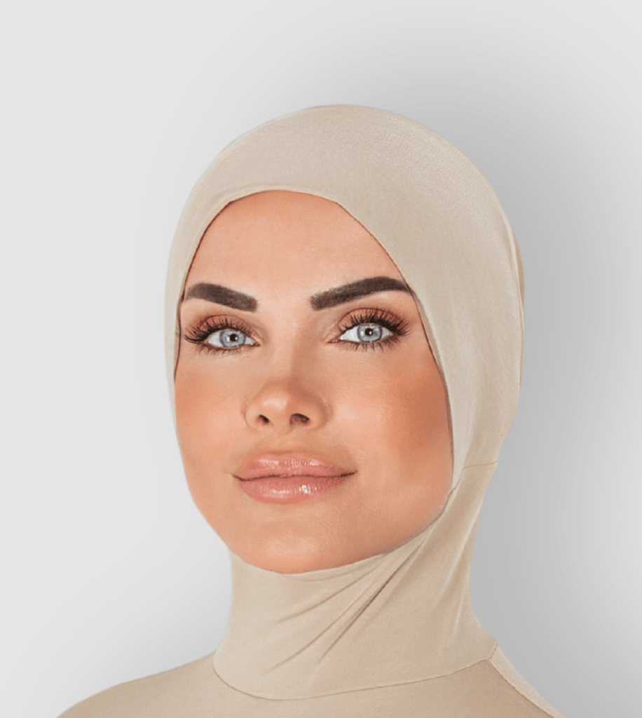 RUUQ Hijab Bodysuit RUUQ Bodysuit Sleeveless with Hijab Cap - Buttermilk