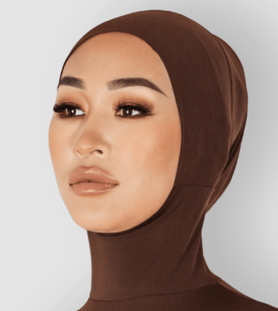 RUUQ Hijab Bodysuit RUUQ Bodysuit Sleeveless with Hijab Cap - Dark Chocolate