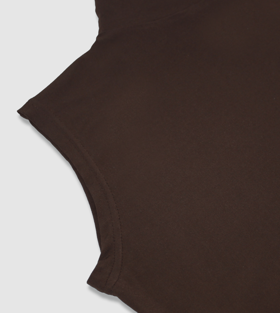 RUUQ Hijab Bodysuit RUUQ Bodysuit Sleeveless with Hijab Cap - Dark Chocolate