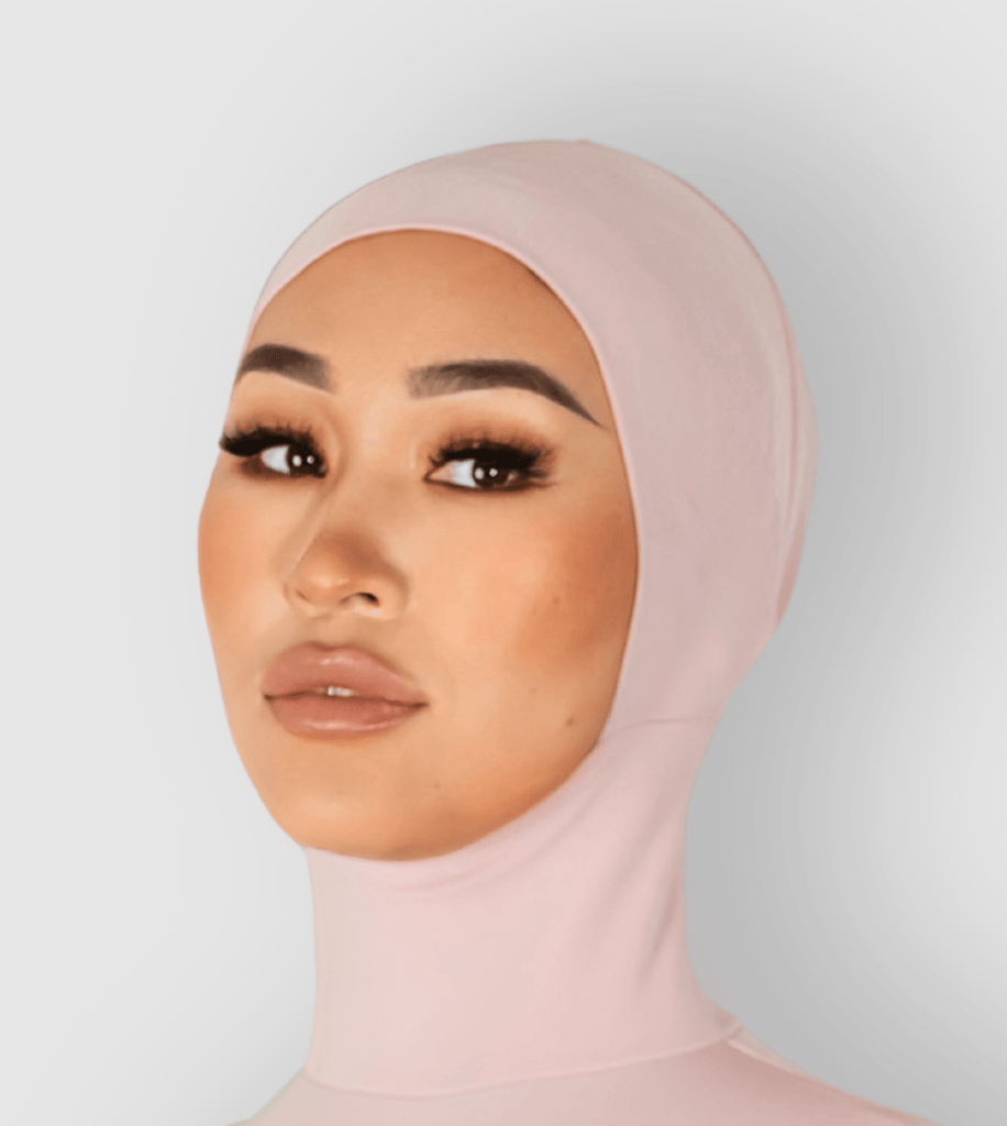 RUUQ Hijab Bodysuit RUUQ Bodysuit Sleeveless with Hijab Cap - Strawberry Cream