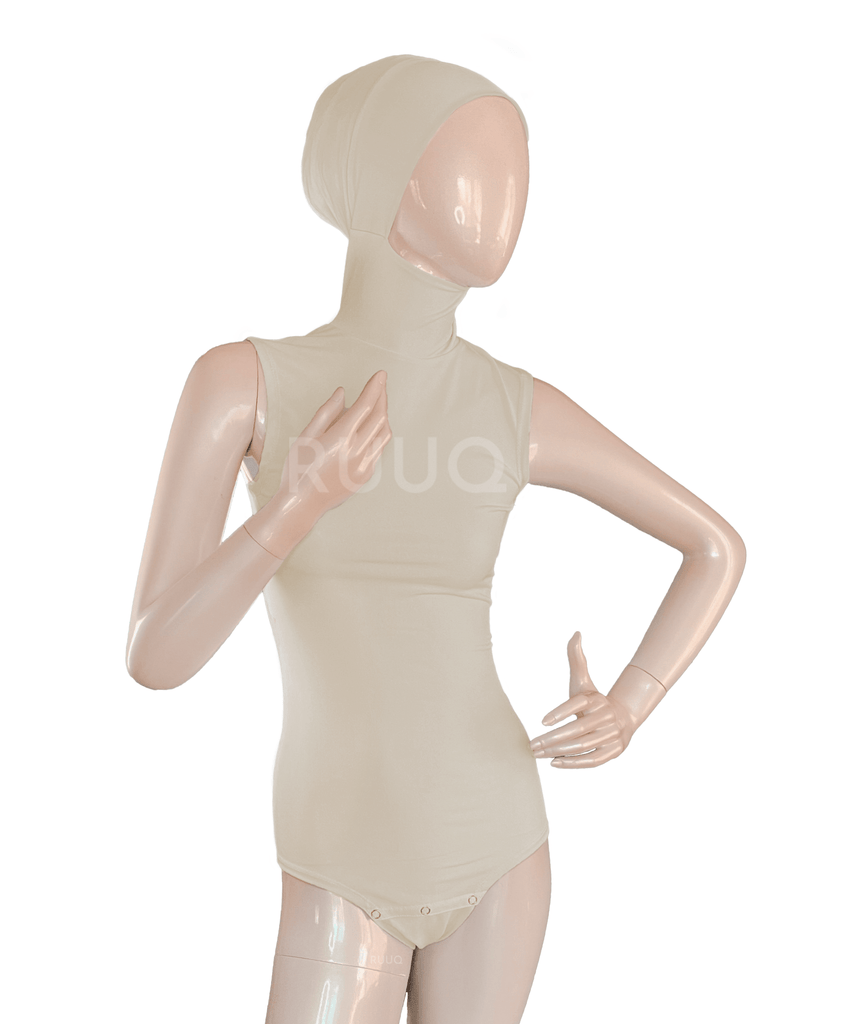 RUUQ Hijab Bodysuit Ruuq Hijab Bodysuit Sleeveless - Buttermilk