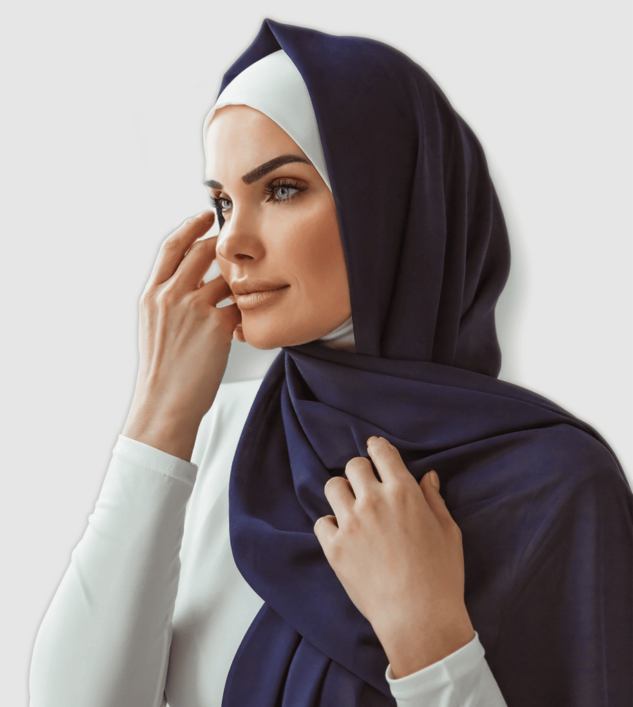 RUUQ Chiffon Chiffon Hijab - Royal Blue 6253812601604 CH-RB