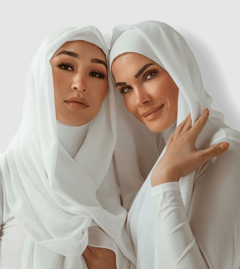 RUUQ Chiffon Chiffon Hijab - White 6253812601598 CH-White