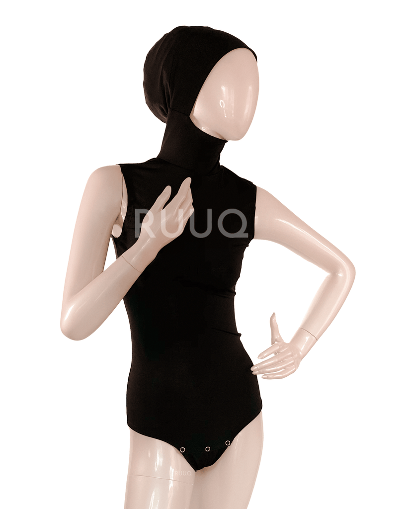RUUQ Hijab Bodysuit Ruuq Hijab Bodysuit Sleeveless - Black