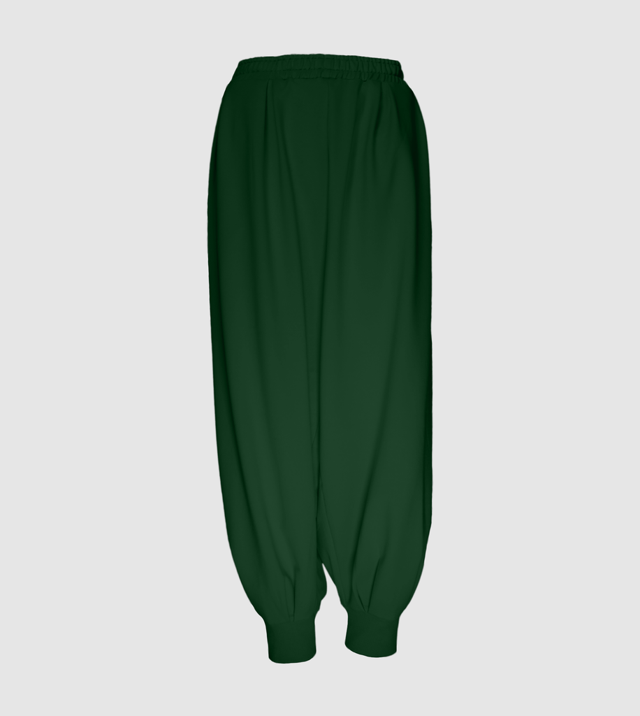 RUUQ Cotton Twill S-M RUUQ Oversized Harem Cotton Twill Pants - Jade 6253812602472 ROP-HRM-SS25-J0012