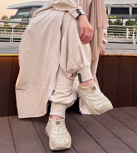 Ruuq Pants RUUQ Oversized Harem Pants in Porcelain