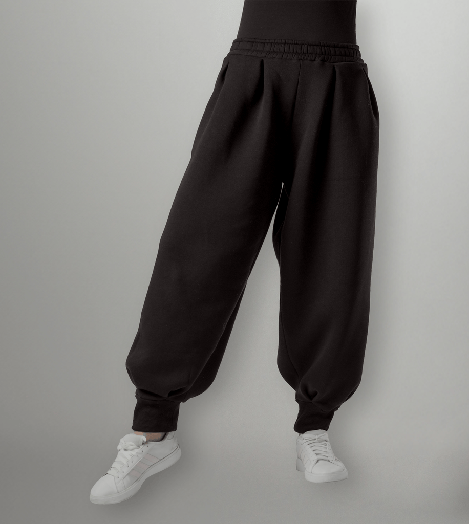 RUUQ Cotton Fleece S-M RUUQ Oversized Harem Fleece Pants - Teddy Brown 6253812603318 ROP-HRM-TB0012
