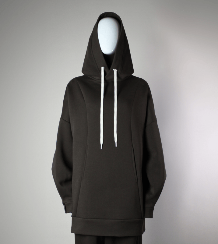 RUUQ Cotton Fleece S-M RUUQ Oversized Fleece Hoodie - Teddy Brown 6253812603349 ROH-PC-TB0012