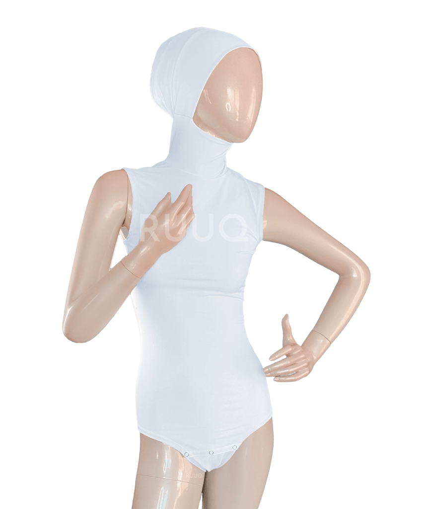 RUUQ Hijab Bodysuit Ruuq Hijab Bodysuit Sleeveless - White