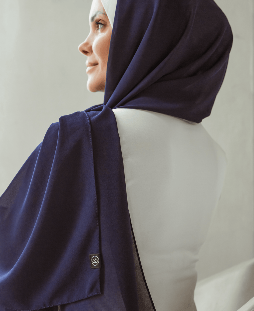 RUUQ Chiffon Chiffon Hijab - Royal Blue 00468386 CH-RB