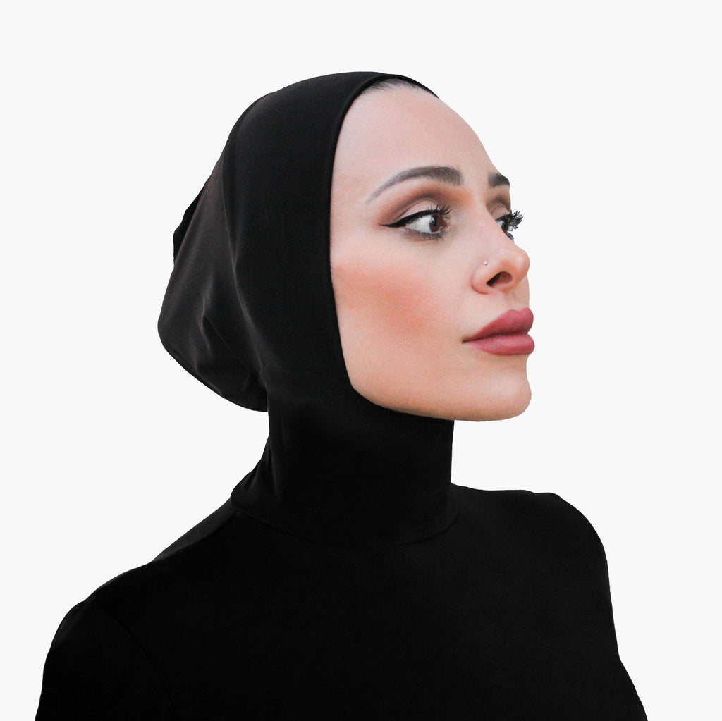 RUUQ Hijab Bodysuit Ruuq Nursing Bodysuit Long Sleeve - Black