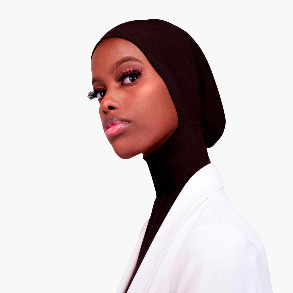 RUUQ Hijab Bodysuit RUUQ Bodysuit Sleeveless with Hijab Cap - Black