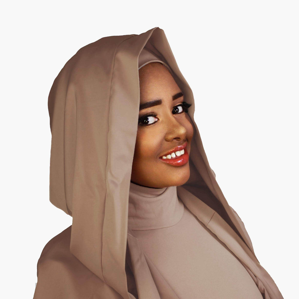 RUUQ Hijab Bodysuit RUUQ Bodysuit Sleeveless with Hijab Cap - Taupe