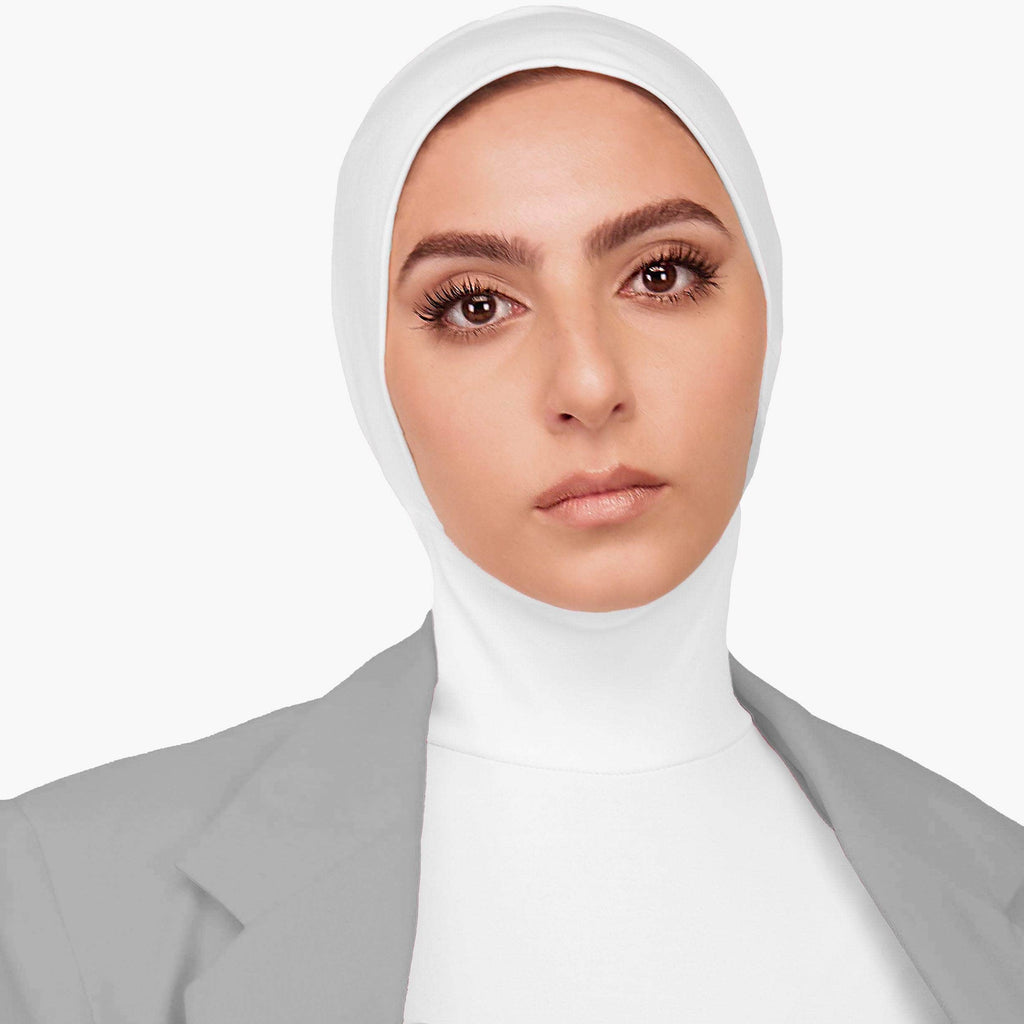 RUUQ Hijab Bodysuit RUUQ Bodysuit Sleeveless with Hijab Cap - White